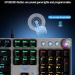 Aula F2088 Gaming Mechanical Keyboard - Switch blue - Black