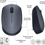 Logitech Wireless Mouse M171 - Gray