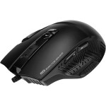 Marvo Gaming Mouse M355 with Thumb Rest 7200 DPI Optical Sensor 7 Color Backlight - Black