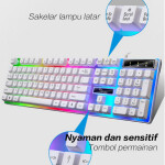 Combo Mouse RGB + Keboard Gaming Wired Rainbow light Gclexus q210