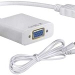 HDMI to VGA Converter Adapter Cable With Audio For PC HDTV