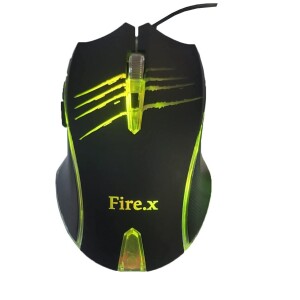 Mouse Fire.x FX-1 Gaming with 7 Button Backlight RGB 1.5m - Black