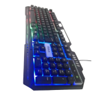 Gaming Keyboard fire.x FX-2000 Rainbow Light Arabic and English Words - Black