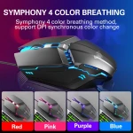 AULA T200 Mouse Keyboard Combo Black Multi-function knob RGB Backlight