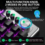 AULA T200 Mouse Keyboard Combo Black Multi-function knob RGB Backlight